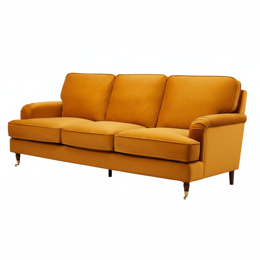 3 Seater Sofa in Burnt Orange