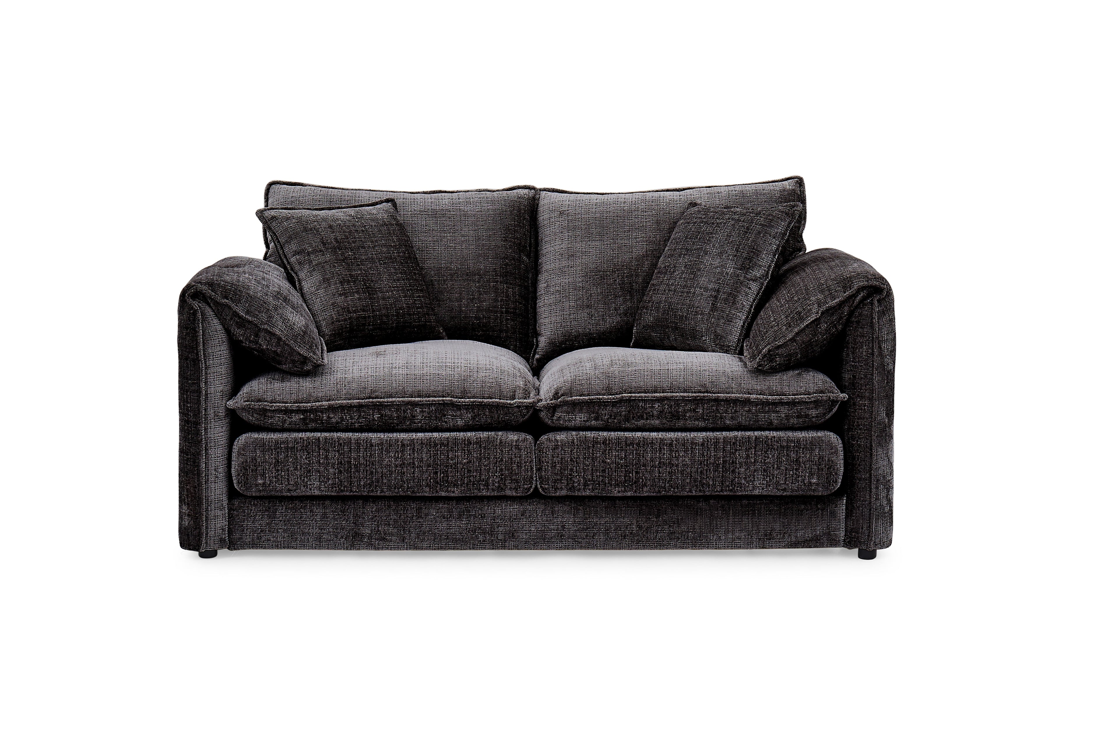 Solaya 3+2 Sofa Set in Black