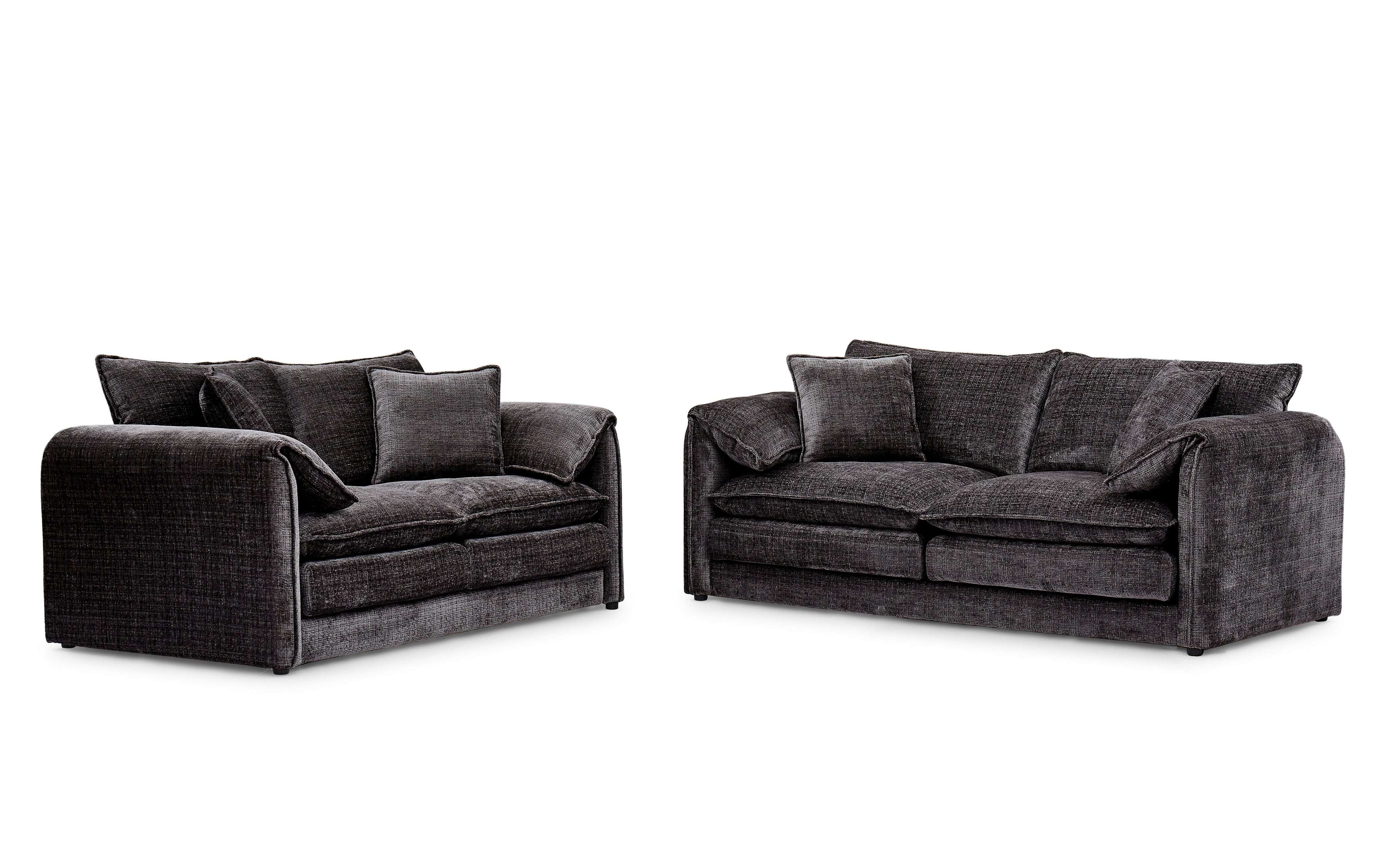 Solaya 3 Seater Sofa In Black