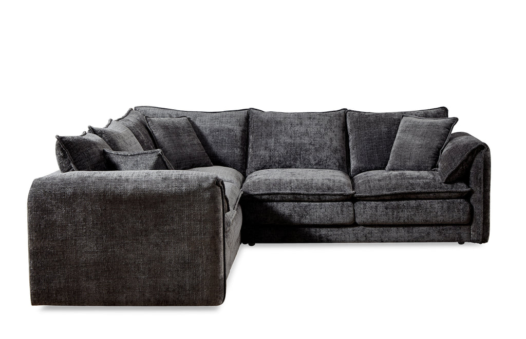 Solaya Large Corner Sofa In Black