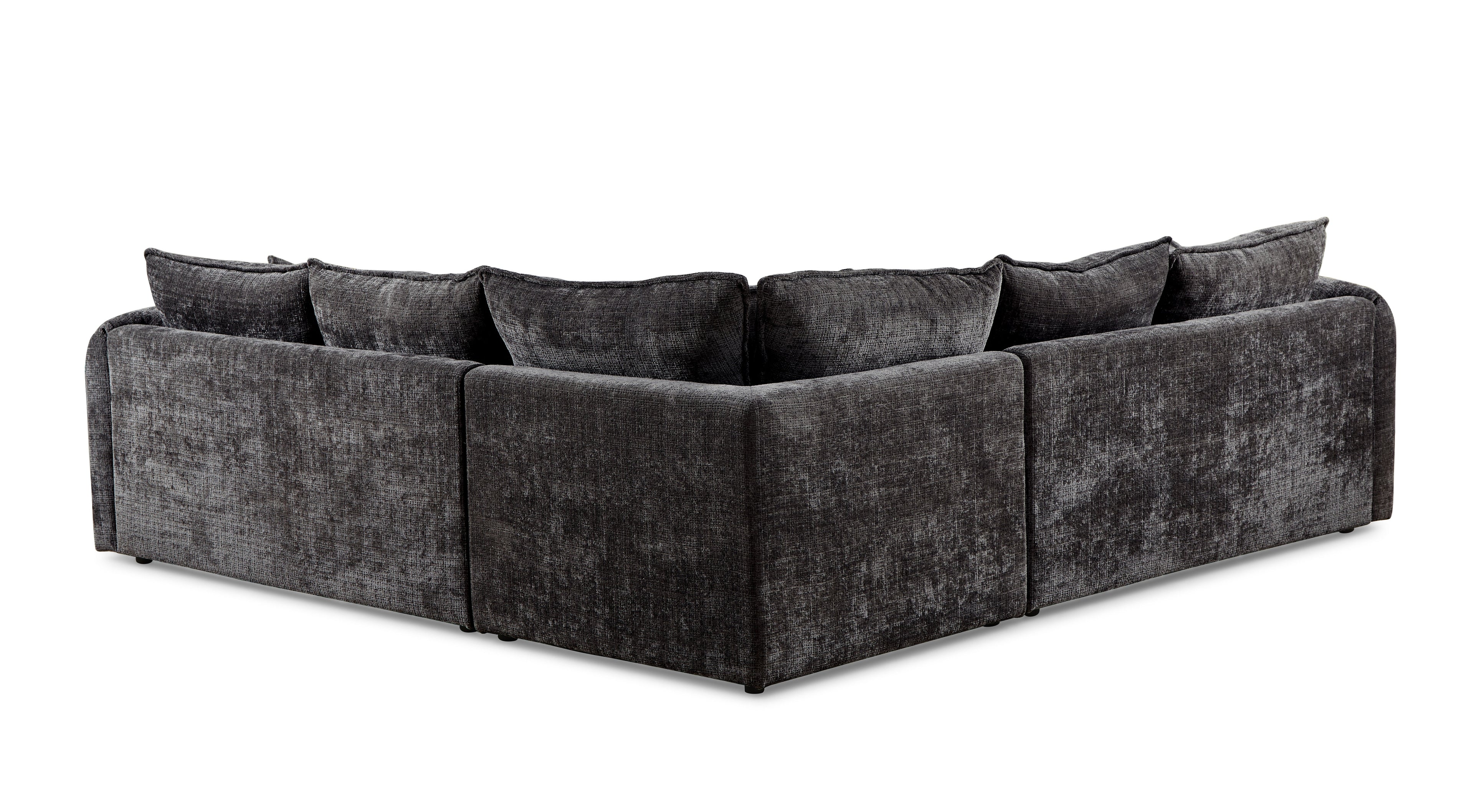 Solaya Large Corner Sofa In Black