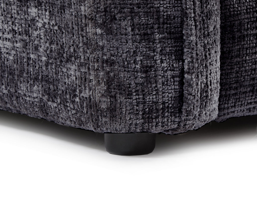 Solaya Large Corner Sofa In Black