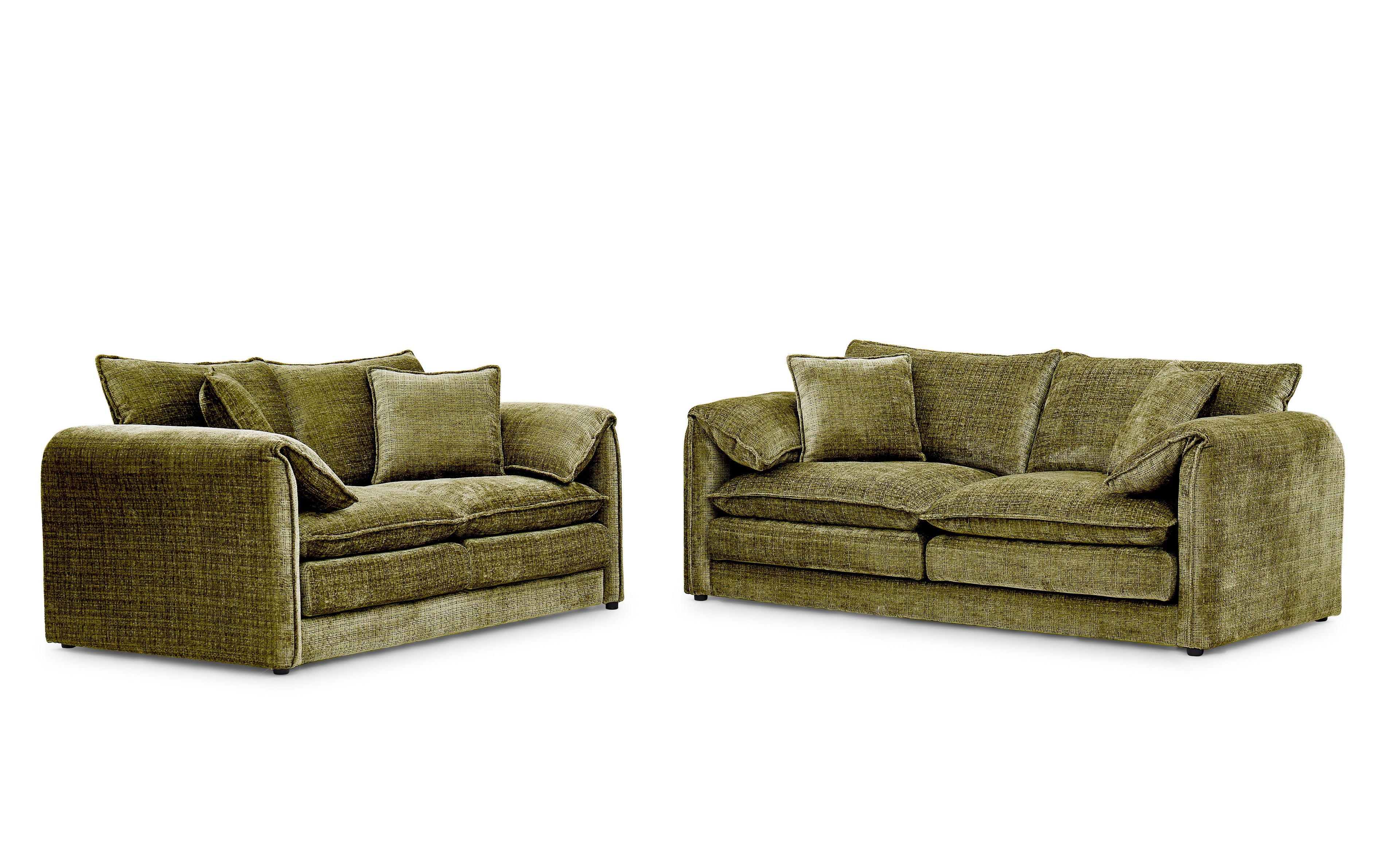 Solaya 3 Seater Sofa In Green
