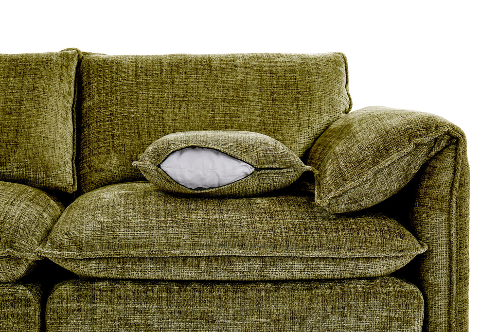 Solaya Large Corner Sofa In Green