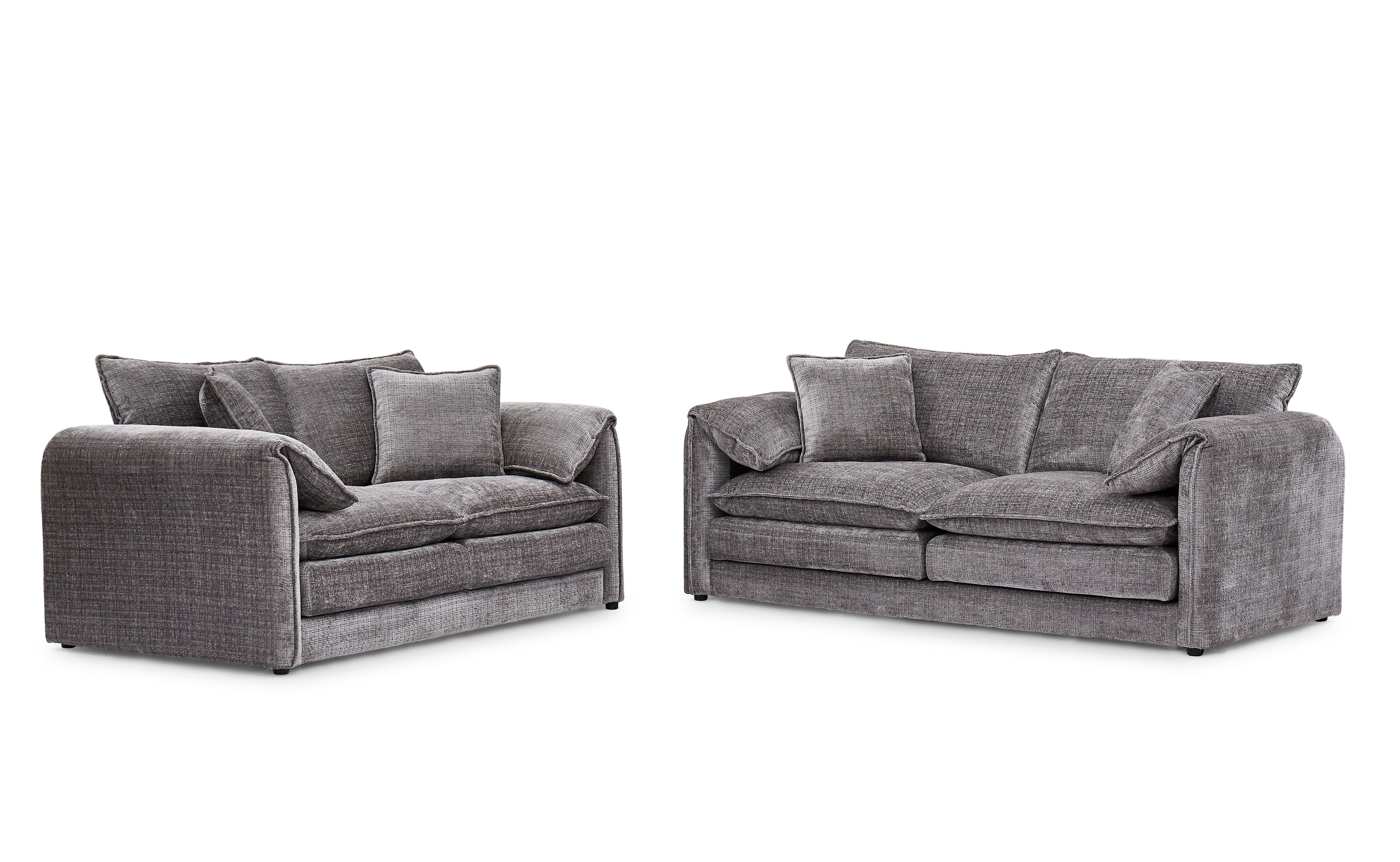 Solaya 3 Seater Sofa In Grey