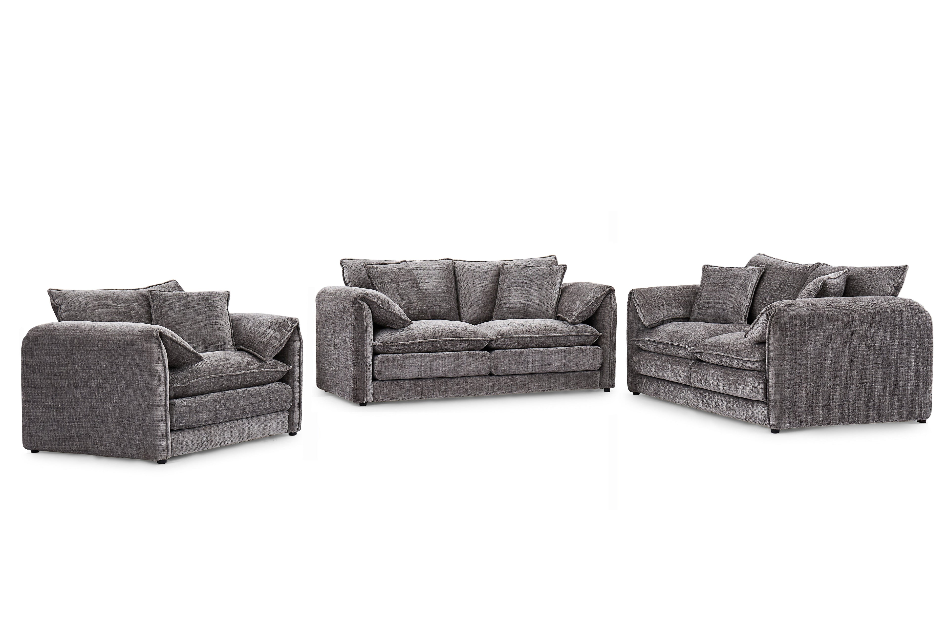 Solaya 3 Seater Sofa In Grey