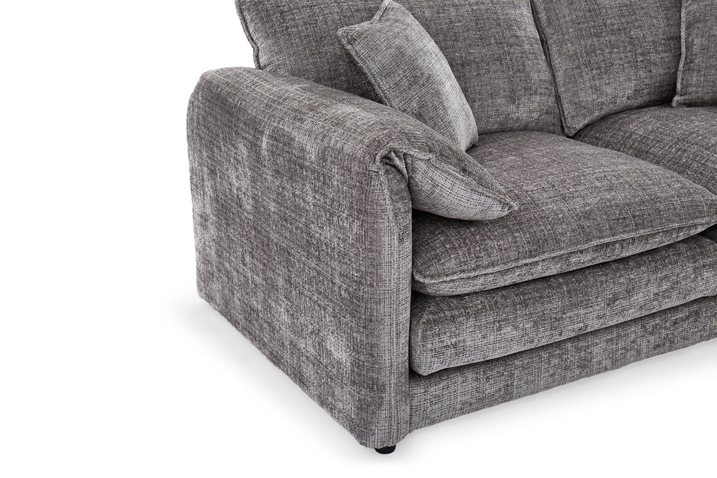 Solaya Large Corner Sofa In Grey