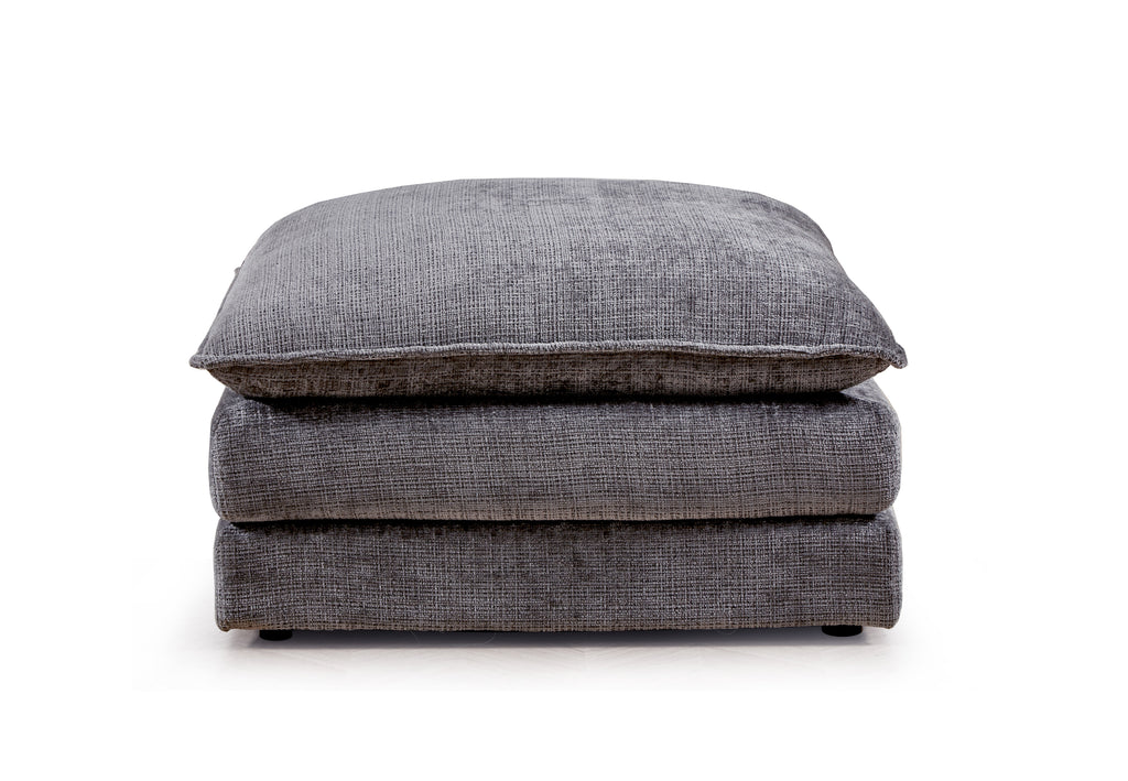 Solaya Footstool In Grey