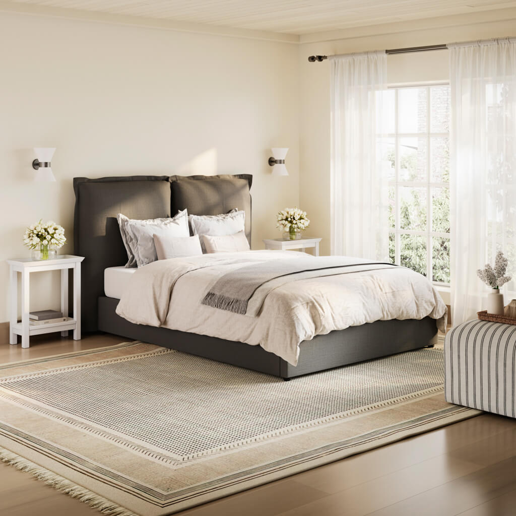 Calabasas Grey Double Bed