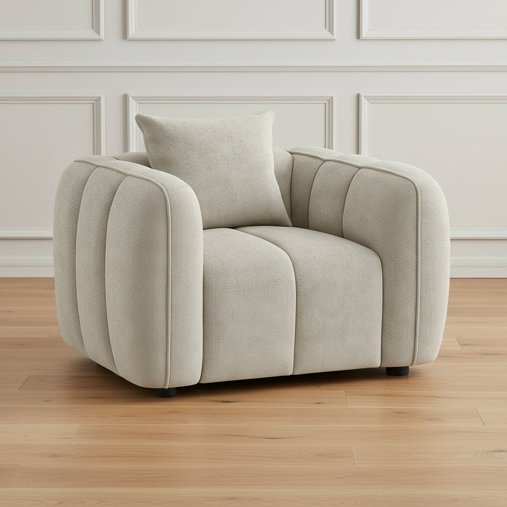 VENICE MOCHA ARMCHAIR AVAILABLE AT SOFASALEUK.COM