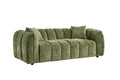 Venice 3 Seater Sofa In Olive Green