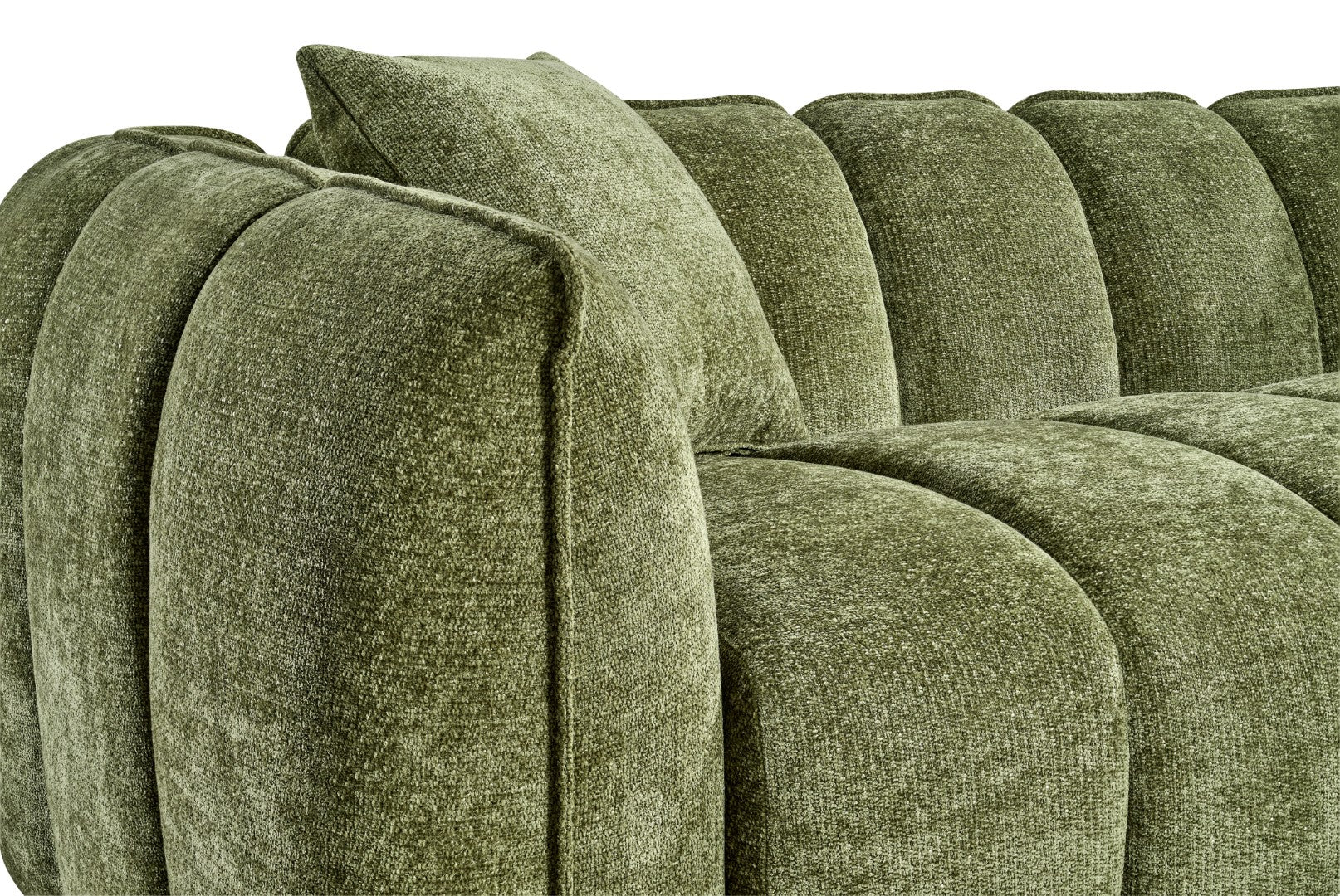 Venice 3 Seater Sofa In Olive Green