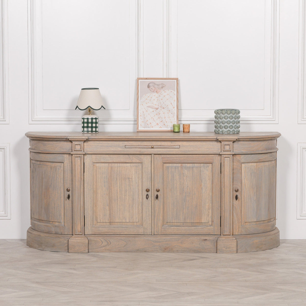 Rustic Wooden Large Buffet Sideboard