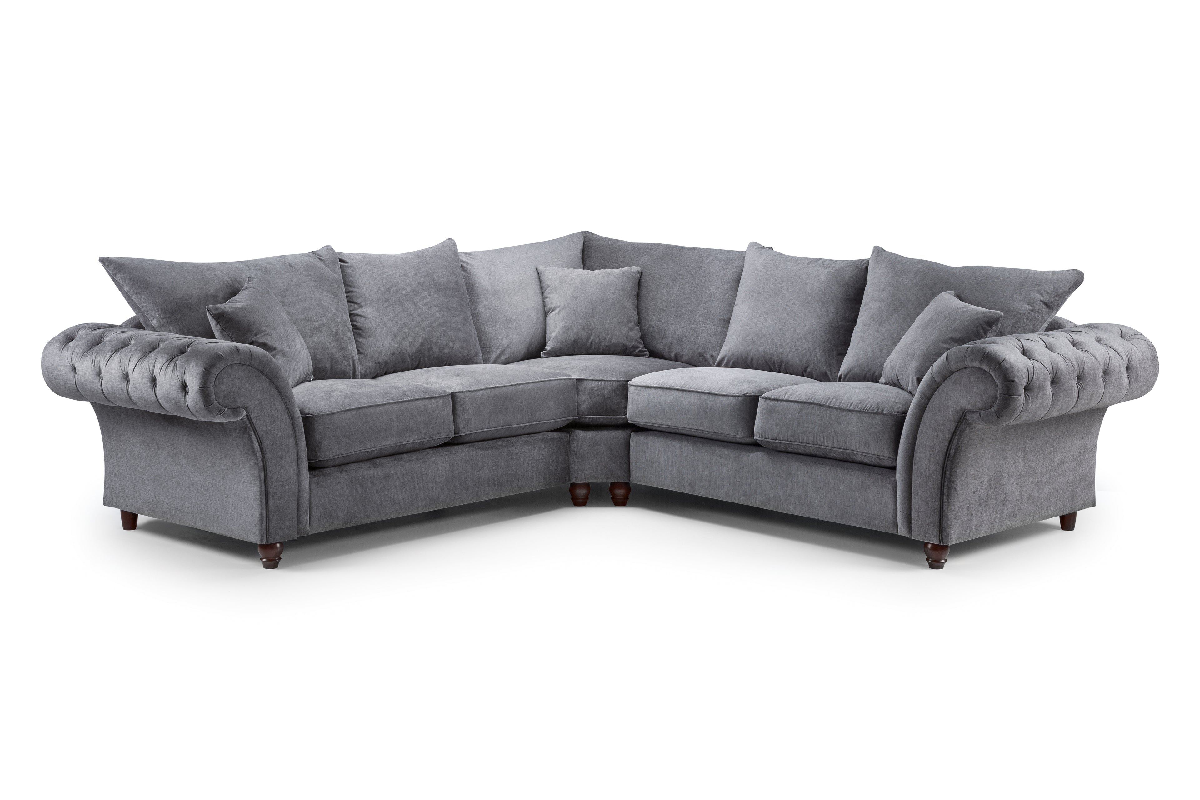 Windsor Large Corner Sofa in Stone or Grey