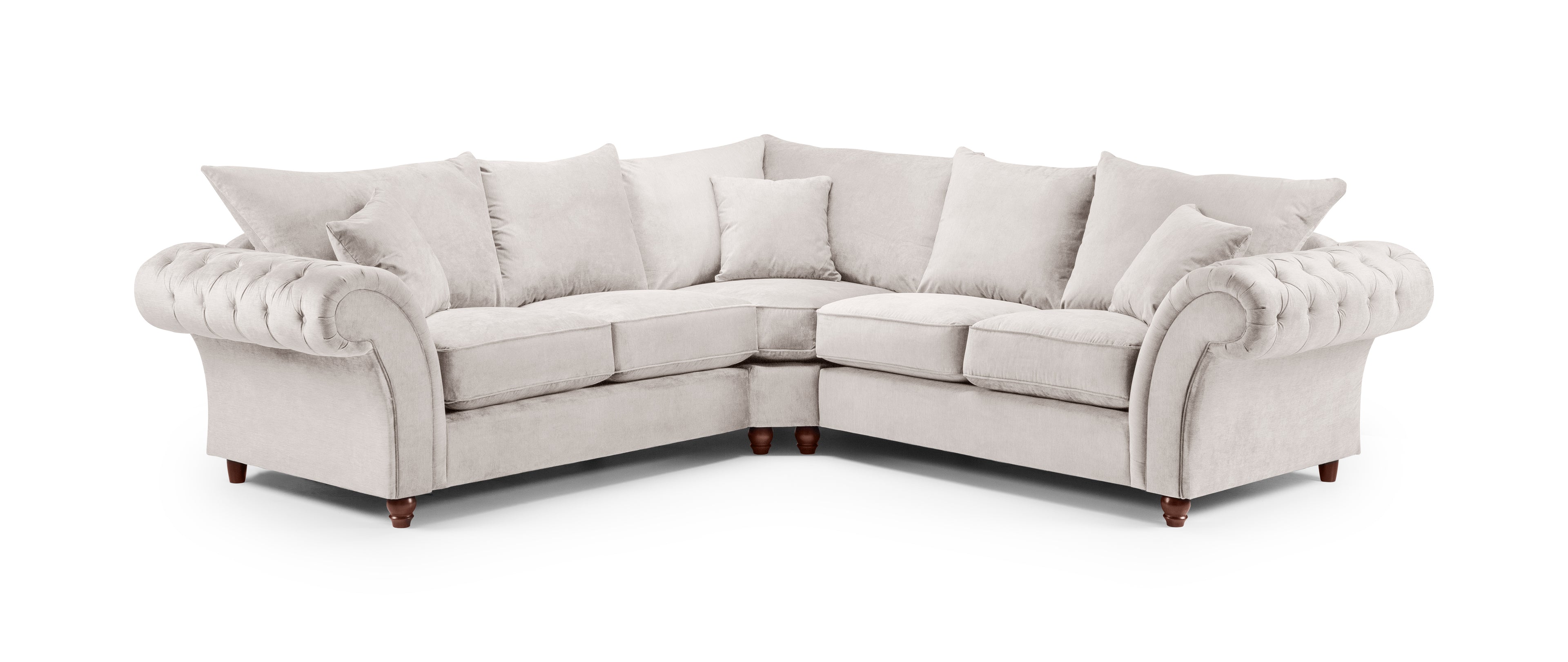Windsor Large Corner Sofa in Stone or Grey