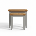 Windsor Nest Of 2 Tables - Pebble Grey/Oak