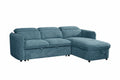 Capri Universal Corner Sofabed With Storage in blue