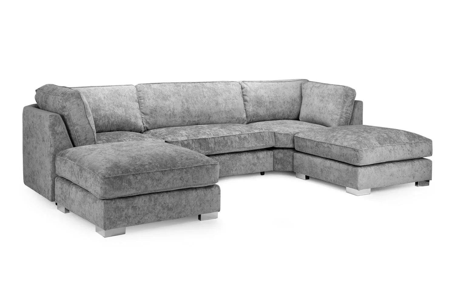 DFS SCS SOFOLOGY U-Shape Sofa In Platinum Full-back Model