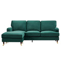 Universal L Shape Corner Sofa in Forest Green