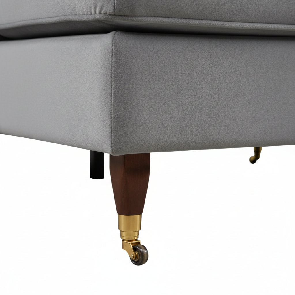 2 Seater Sofa in Grey Velvet