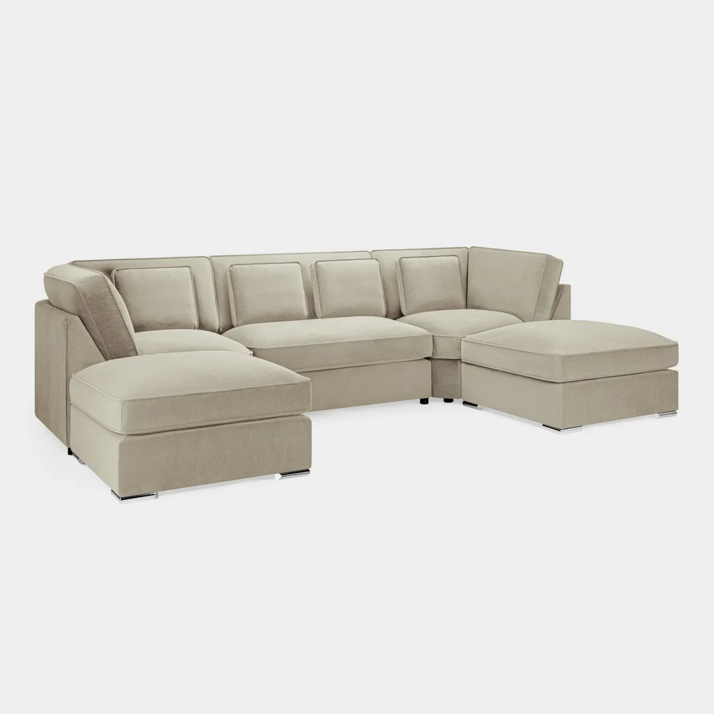 Belgravia U-Shape Sofa In Beige