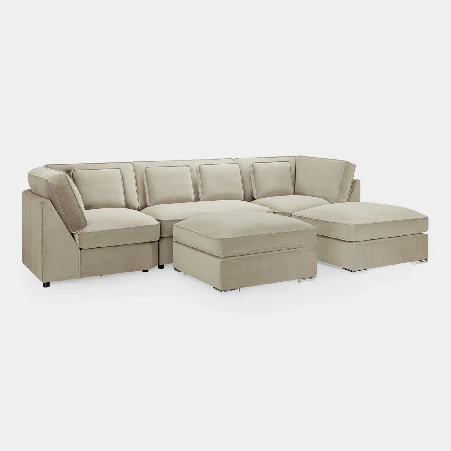 Belgravia U-Shape Sofa In Beige