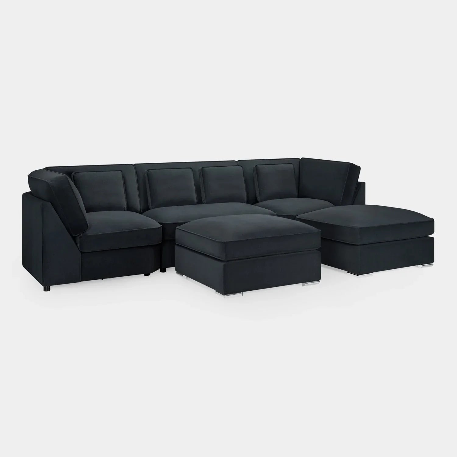 Belgravia U-Shape Sofa In Slate