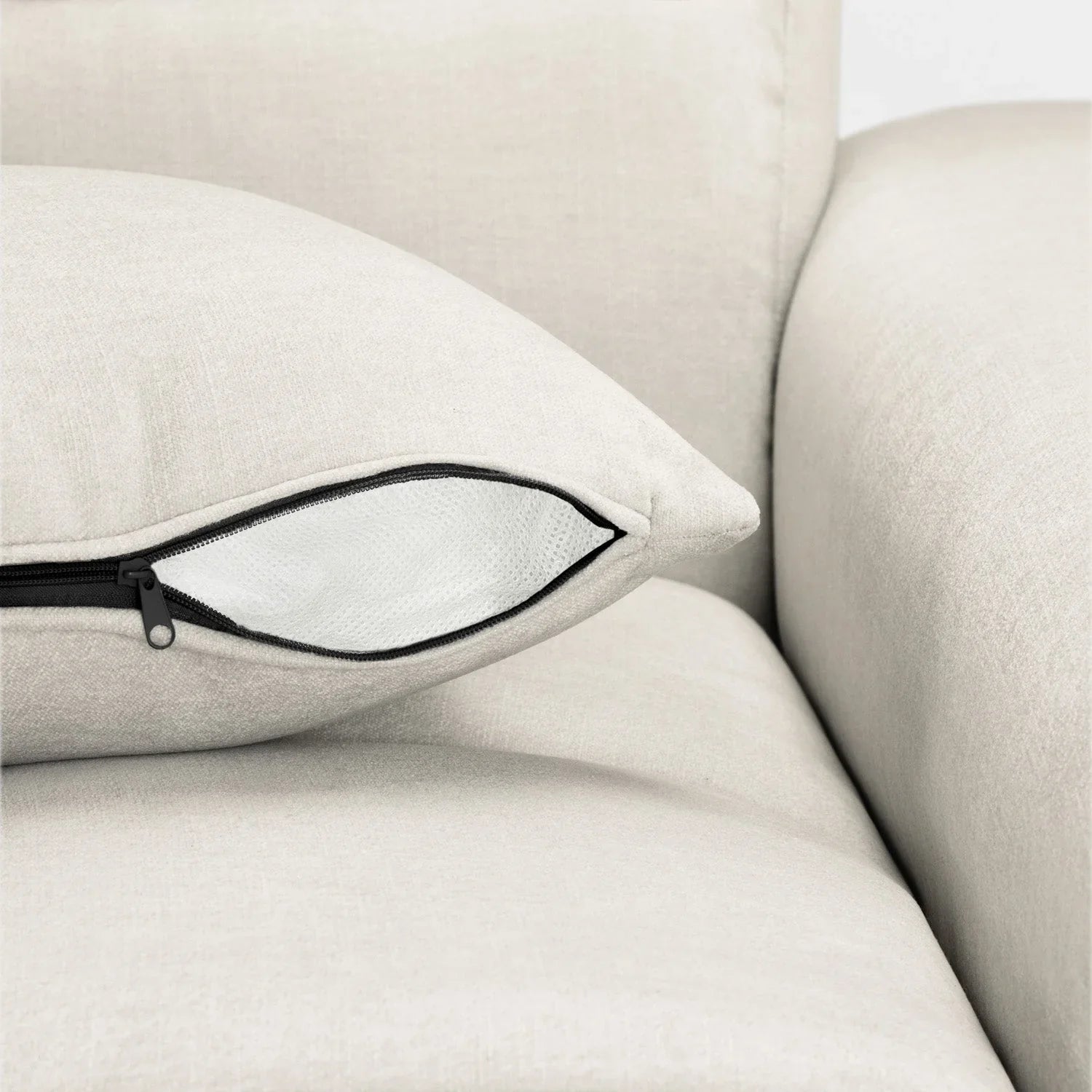 Jacob Left Hand Corner Sofa In Beige