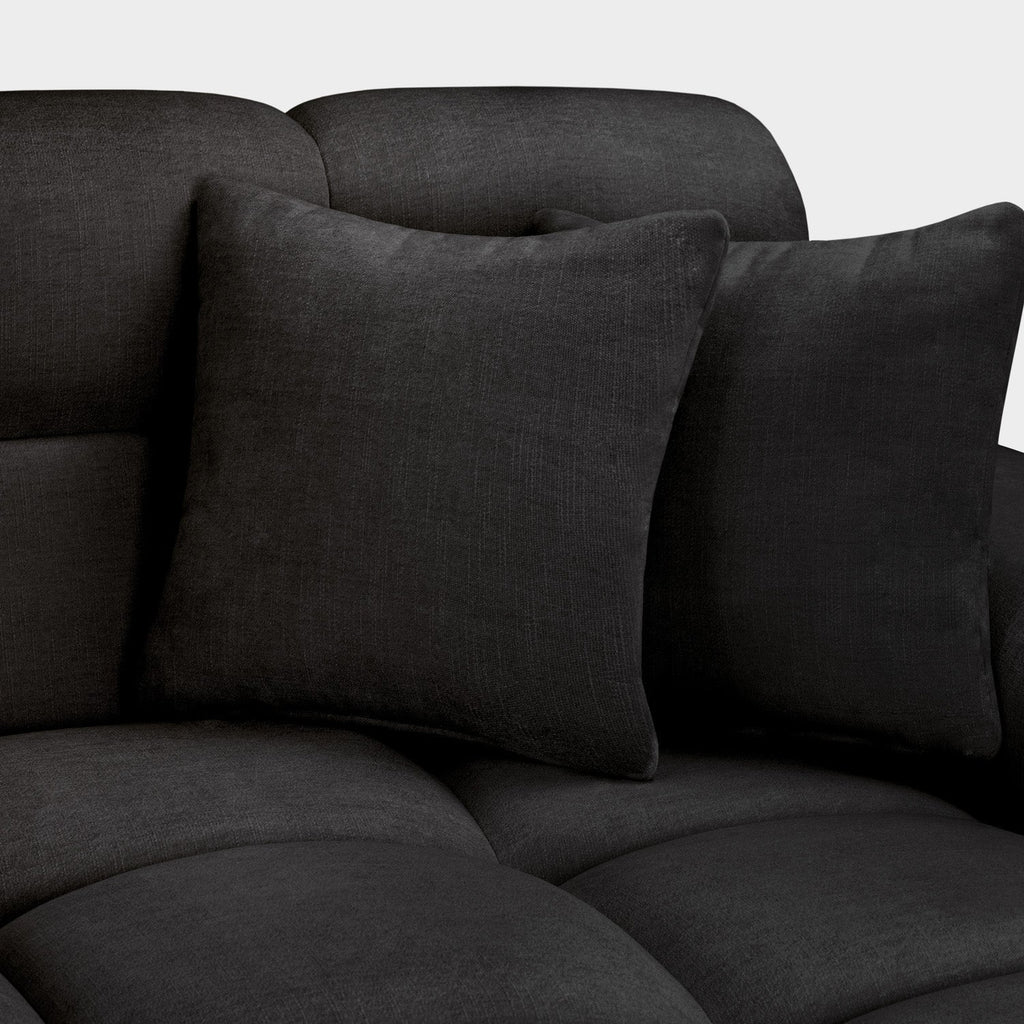 Jacob Right Hand Corner Sofa In Black