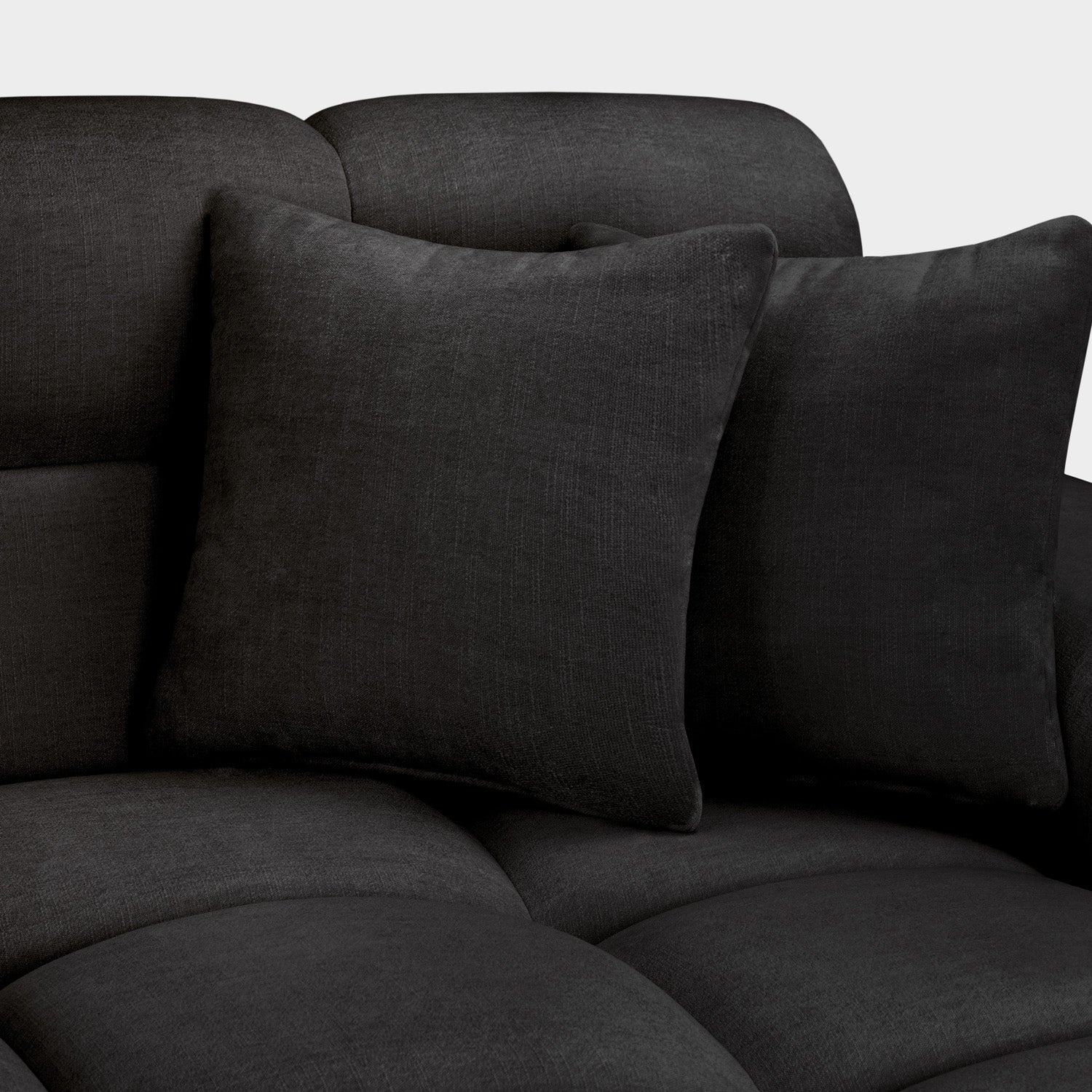 Jacob Left Hand Corner Sofa In Black