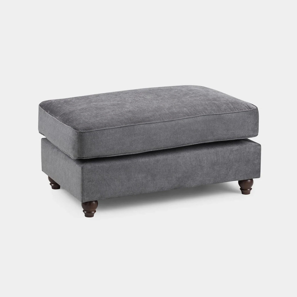 Windsor Footstool in Grey
