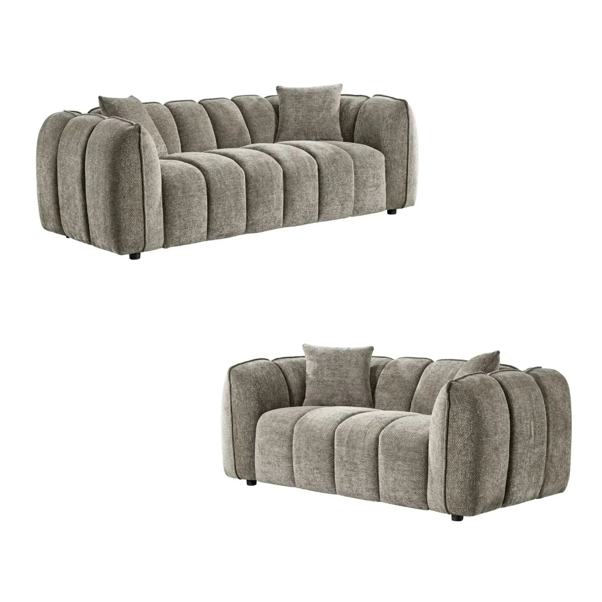 Venice 3+2 Sofa Set In Mocha