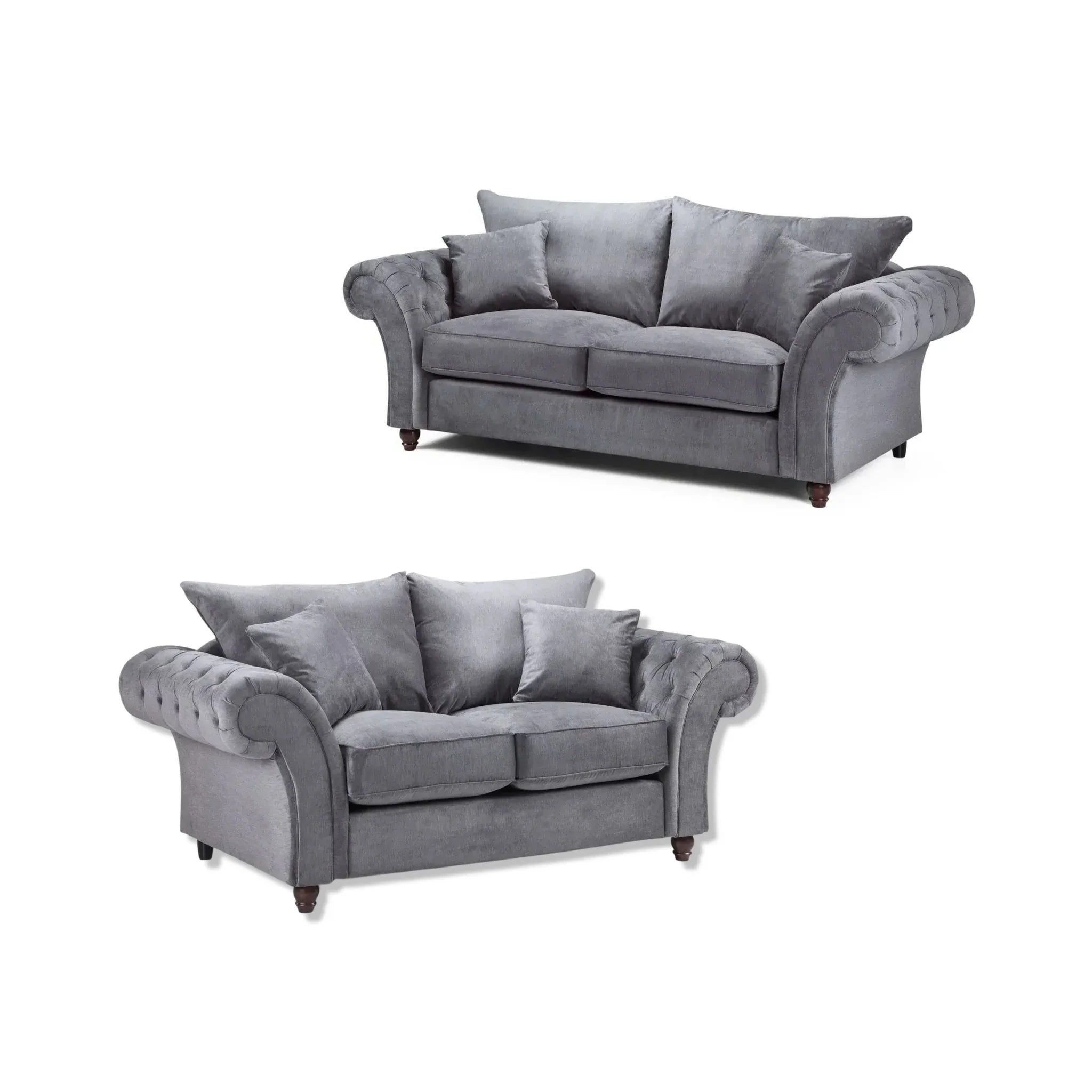Windsor 3+2 Seater Sofa Set Grey
